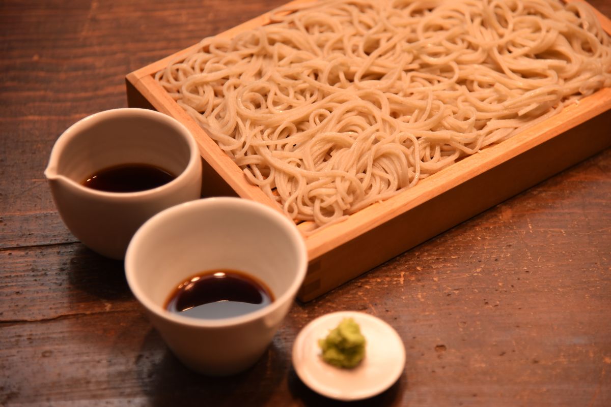 ほぼ十割の一如庵名物の蕎麦