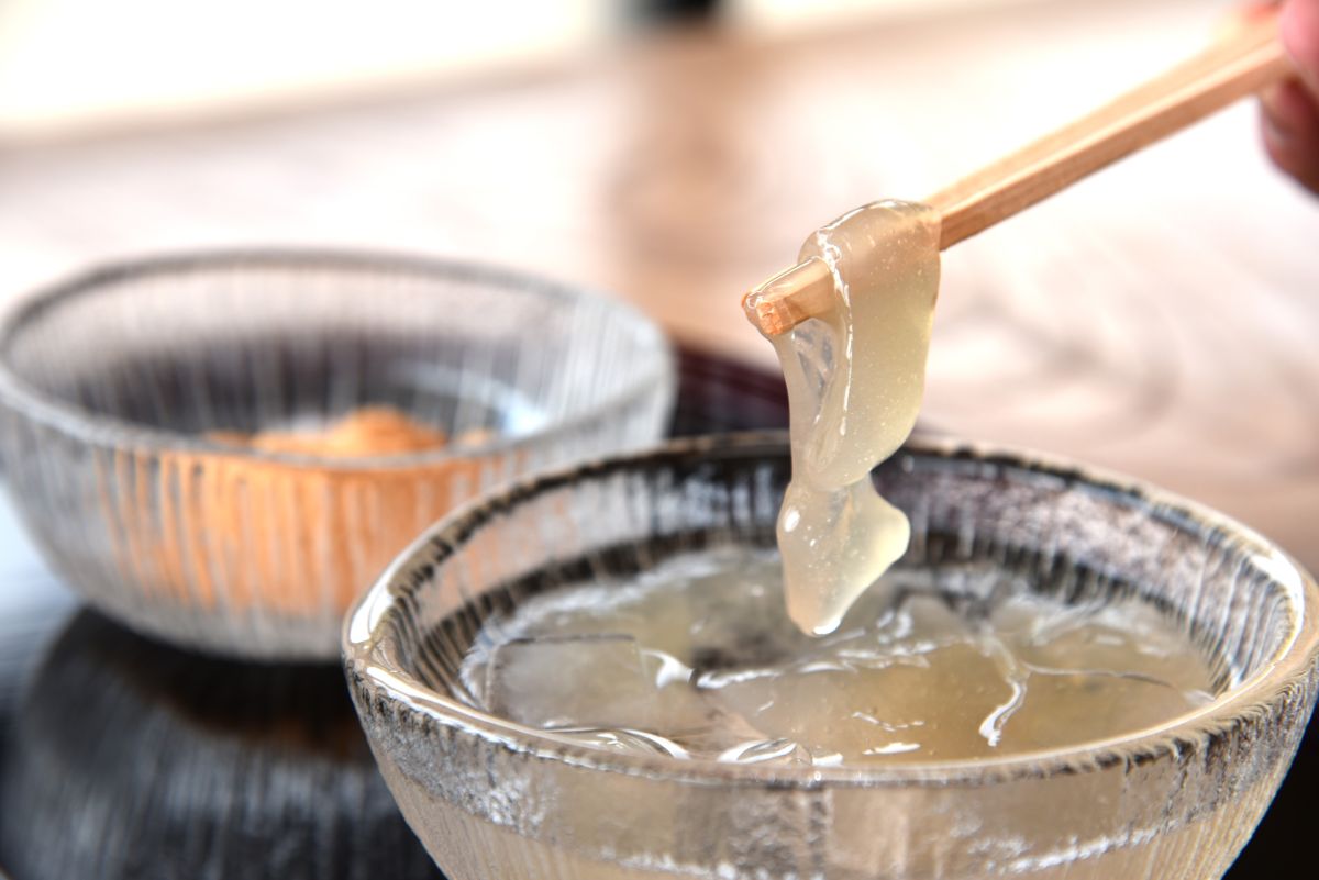 本格的な手作り葛もちが味わえる