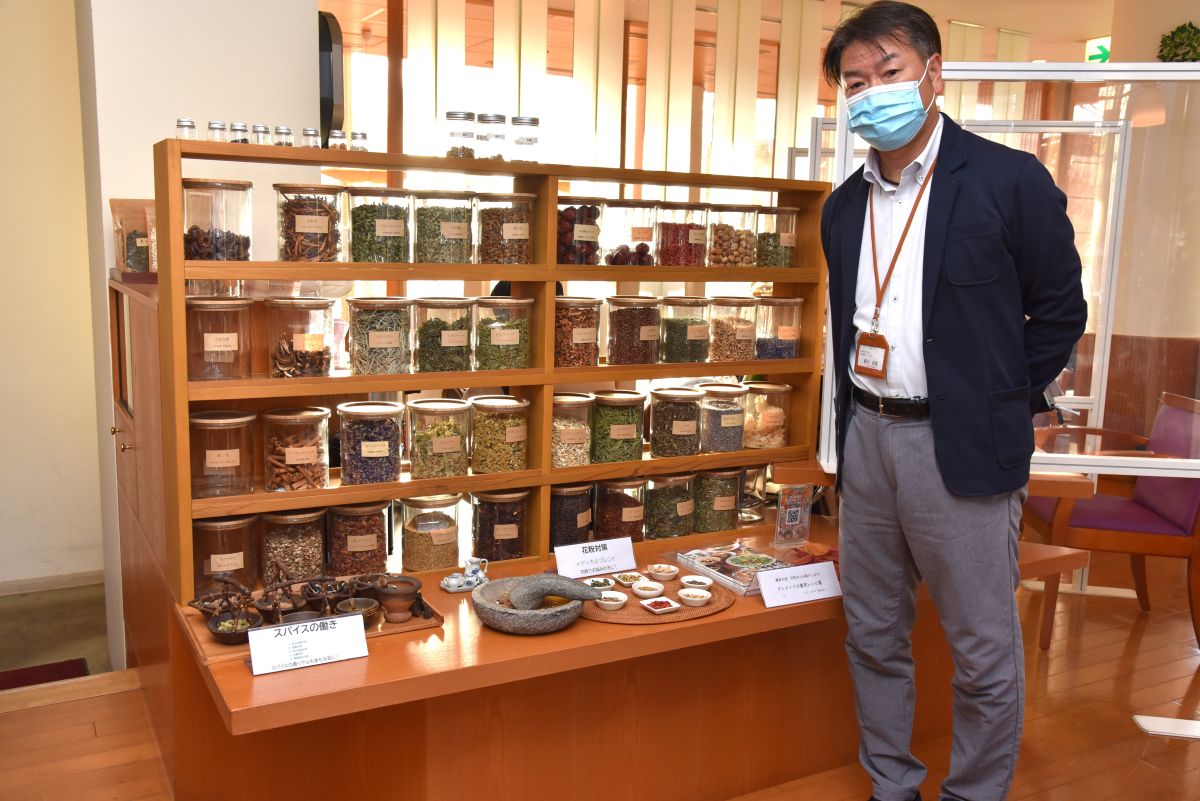 館内レストランにて