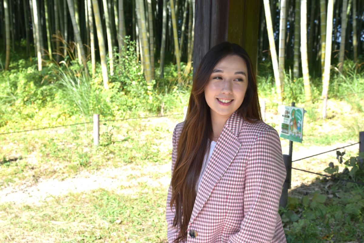 休憩用の小屋でゆっくり